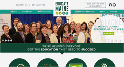 Desktop Screenshot of educatemaine.org