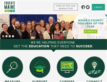 Tablet Screenshot of educatemaine.org